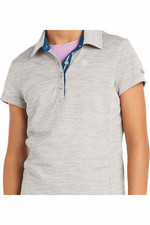 2022 Ariat Junior Laguna Short Sleeve Polo Top 10039498 - Grey